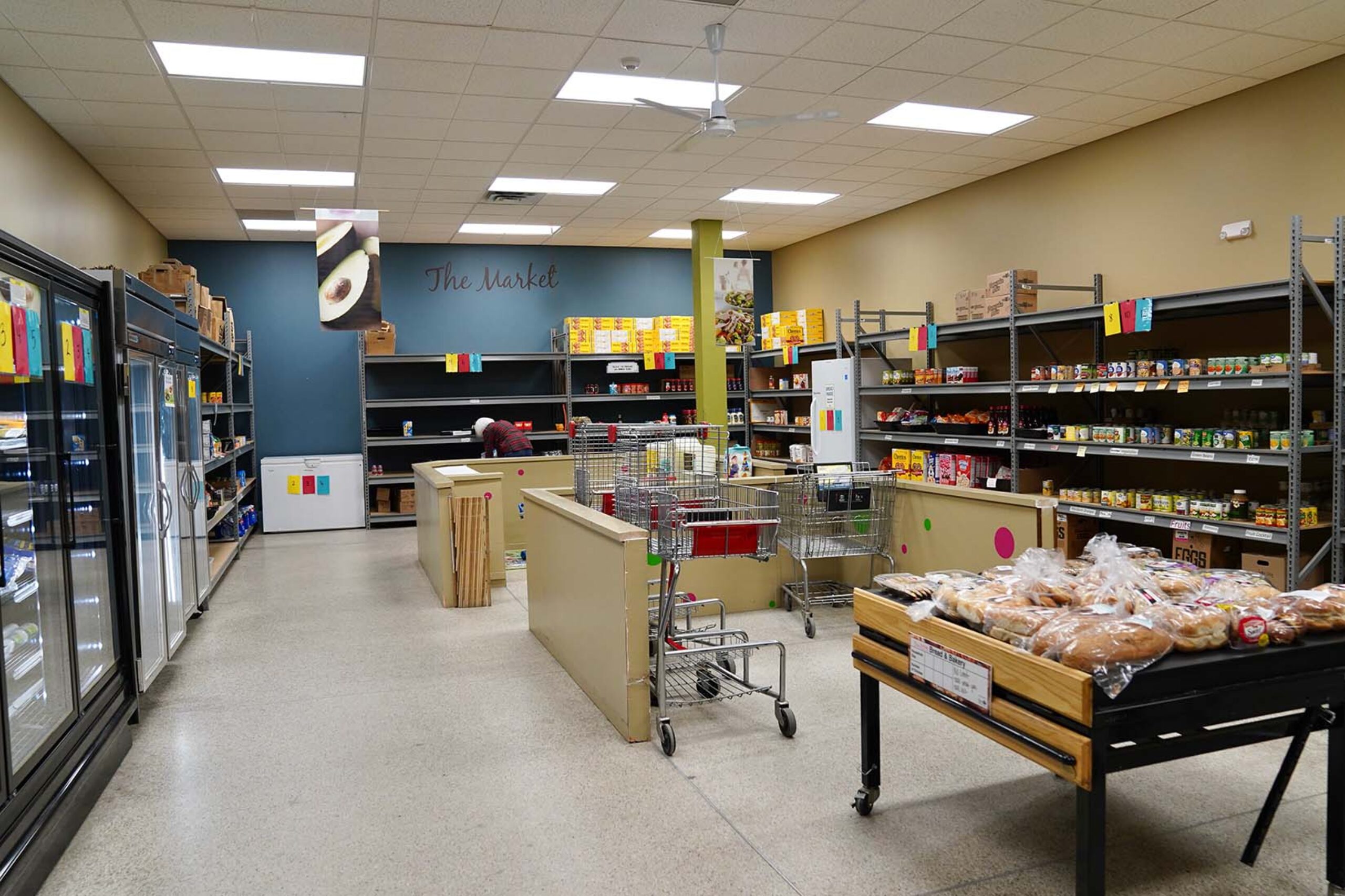 Food shelf at Hastings Family Services